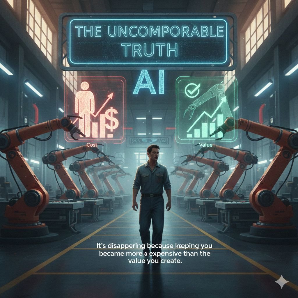 Your job isn't disappearing because AI decided to take it.